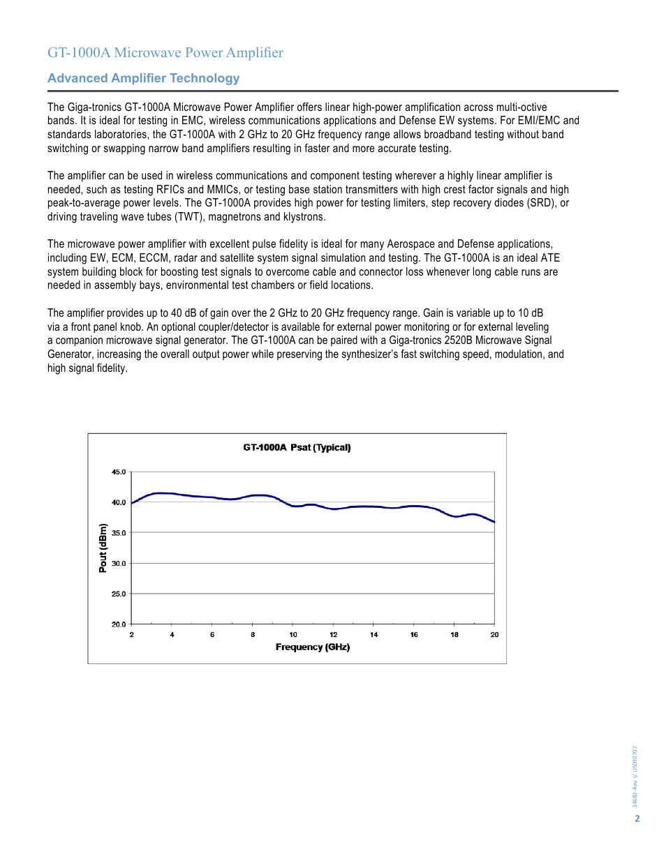 Gt-1000a microwave power amplifier | Atec Giga-tronics-GT-1000A User Manual | Page 3 / 8