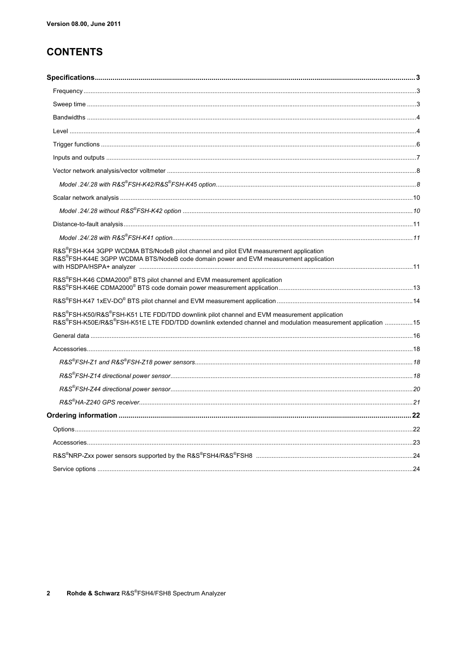 Atec Rohde-Schwarz-FSH-Z1 User Manual | Page 2 / 28