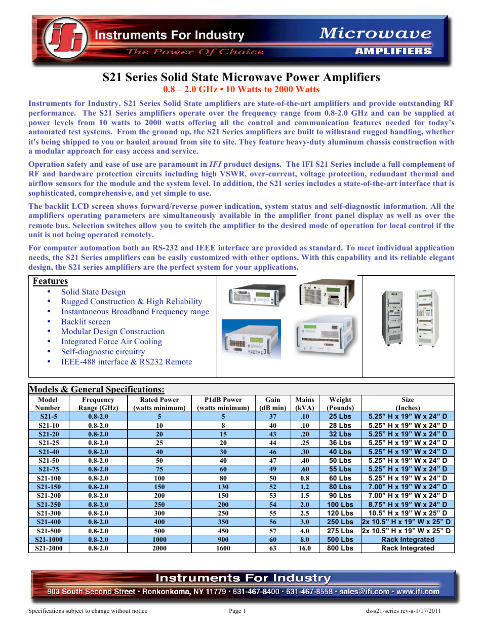 Atec IFI-S21 Series User Manual | 4 pages