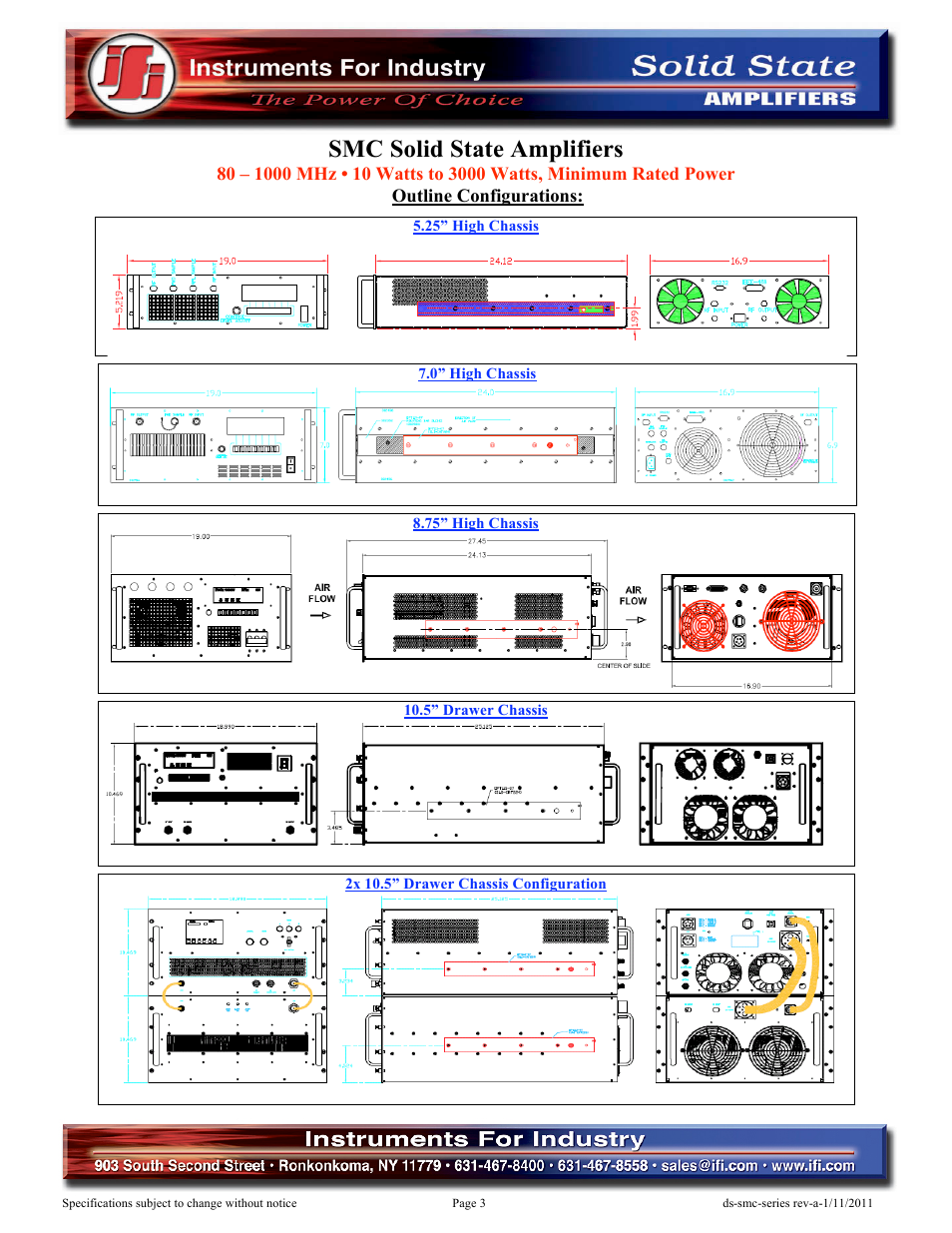 Smc solid state amplifiers | Atec IFI-SMC Series User Manual | Page 3 / 4