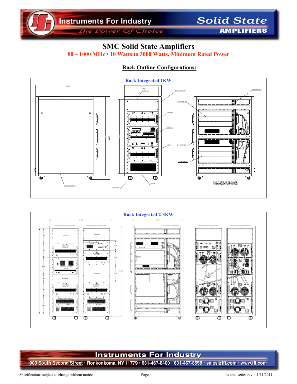 Smc solid state amplifiers | Atec IFI-SMC Series User Manual | Page 4 / 4