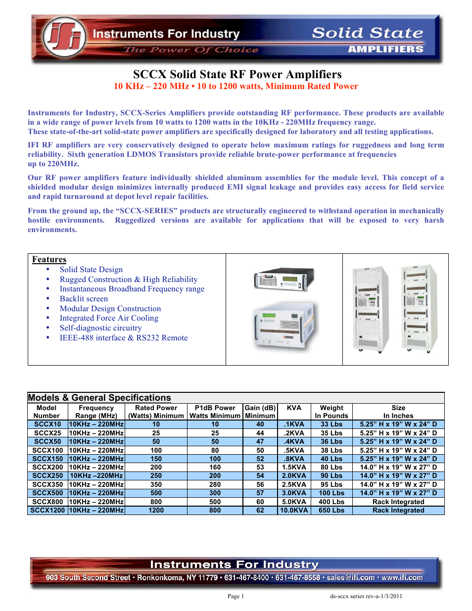 Atec IFI-SCCX Series User Manual | 4 pages