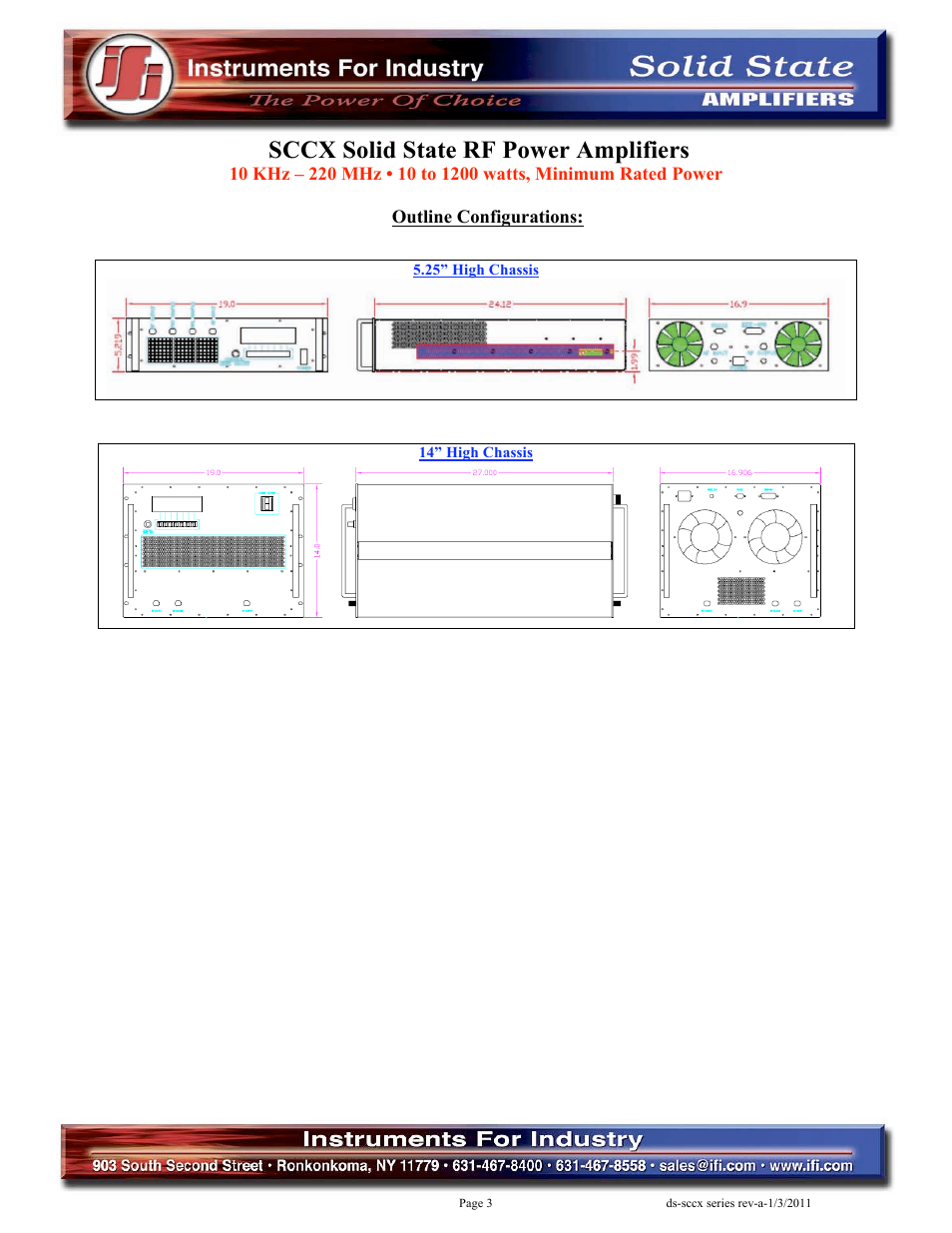 Sccx solid state rf power amplifiers | Atec IFI-SCCX Series User Manual | Page 3 / 4