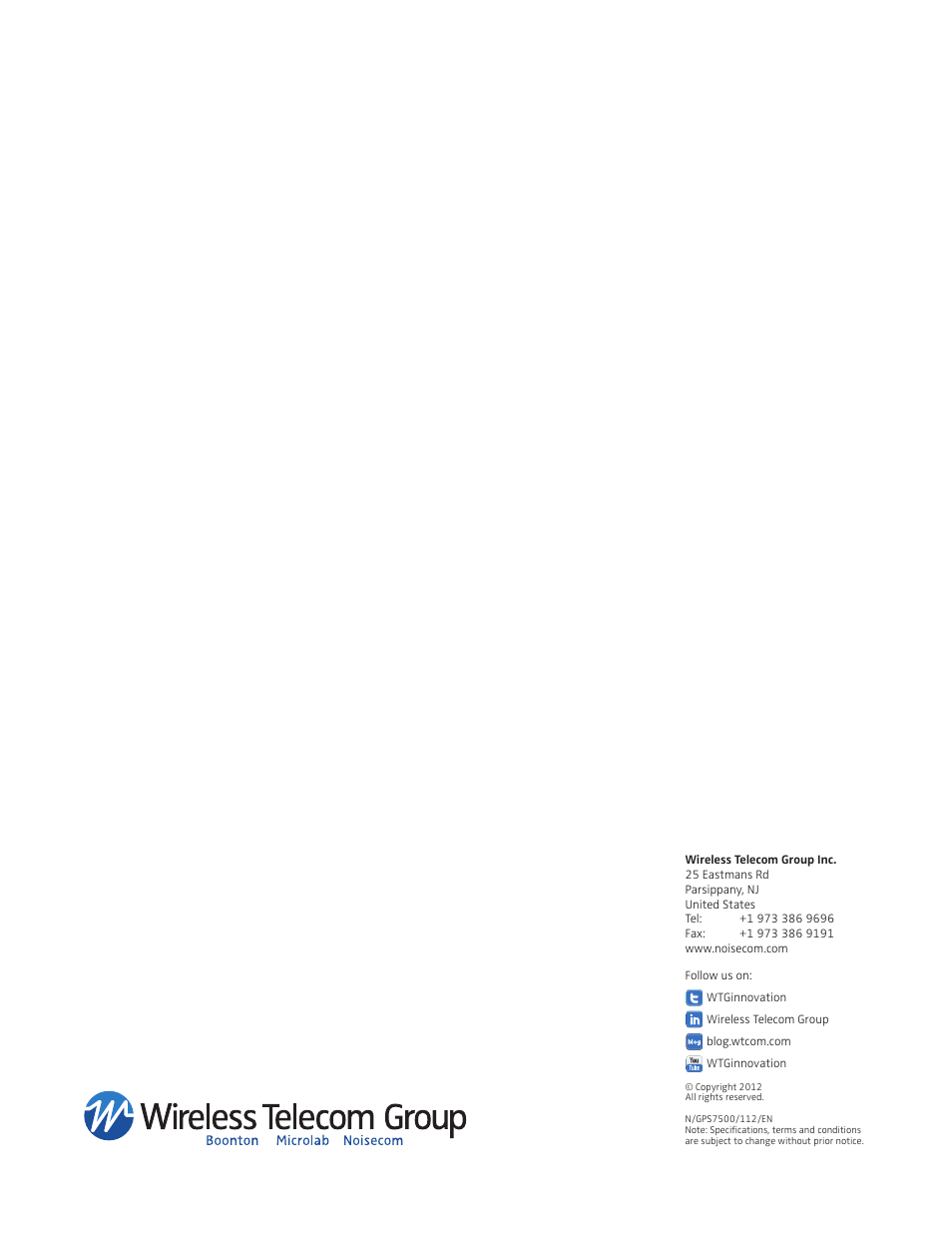 Atec Noise-Com-GPS7500 User Manual | Page 6 / 6