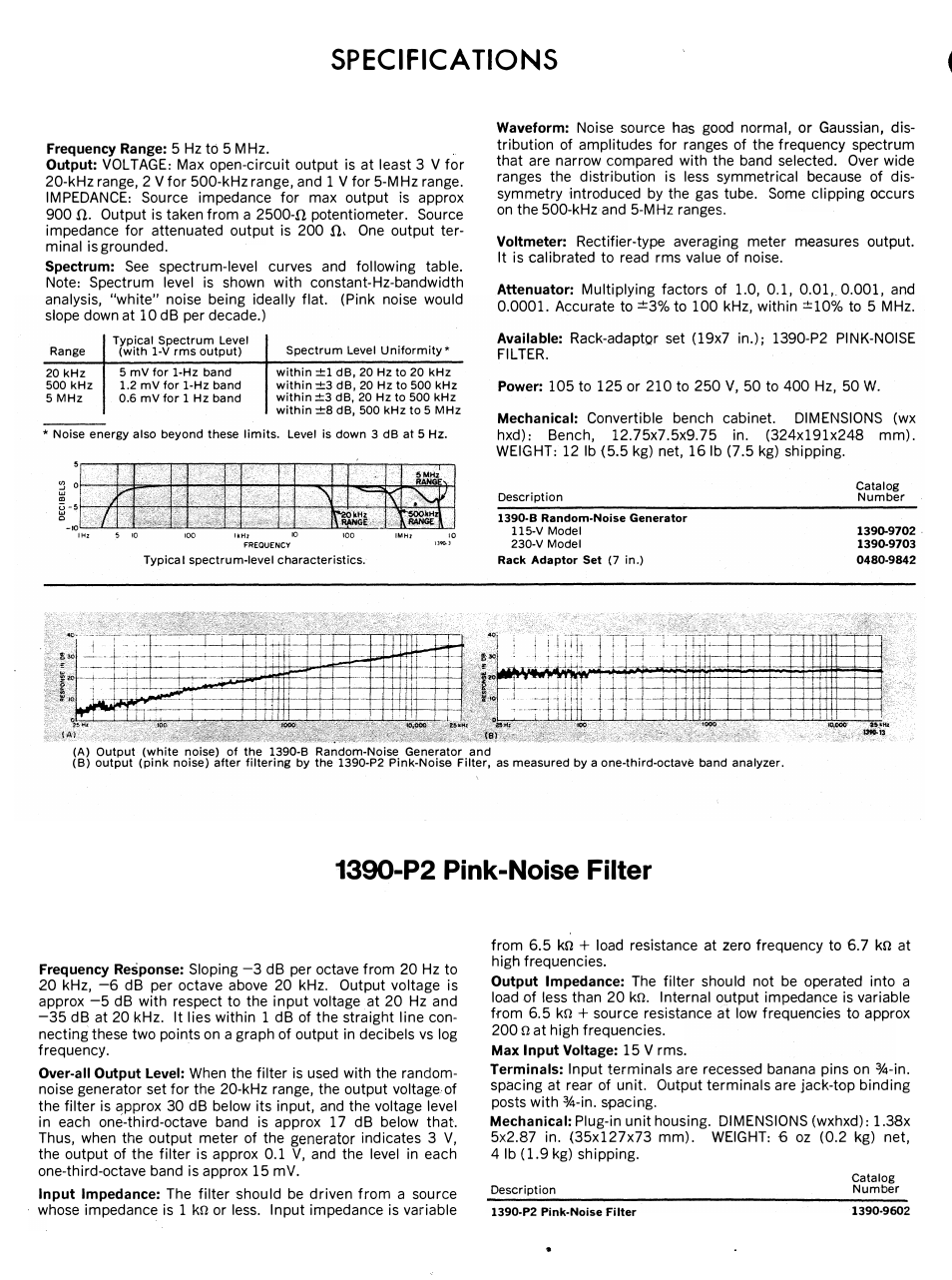 Specifica lions | Atec Genrad-1390B User Manual | Page 2 / 2