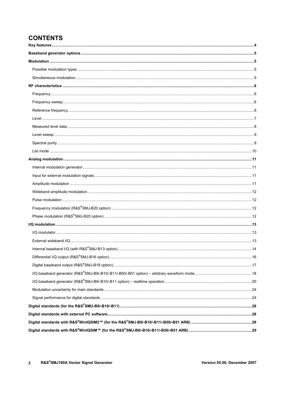 Atec Rohde-Schwarz-SMJ100A User Manual | Page 2 / 36