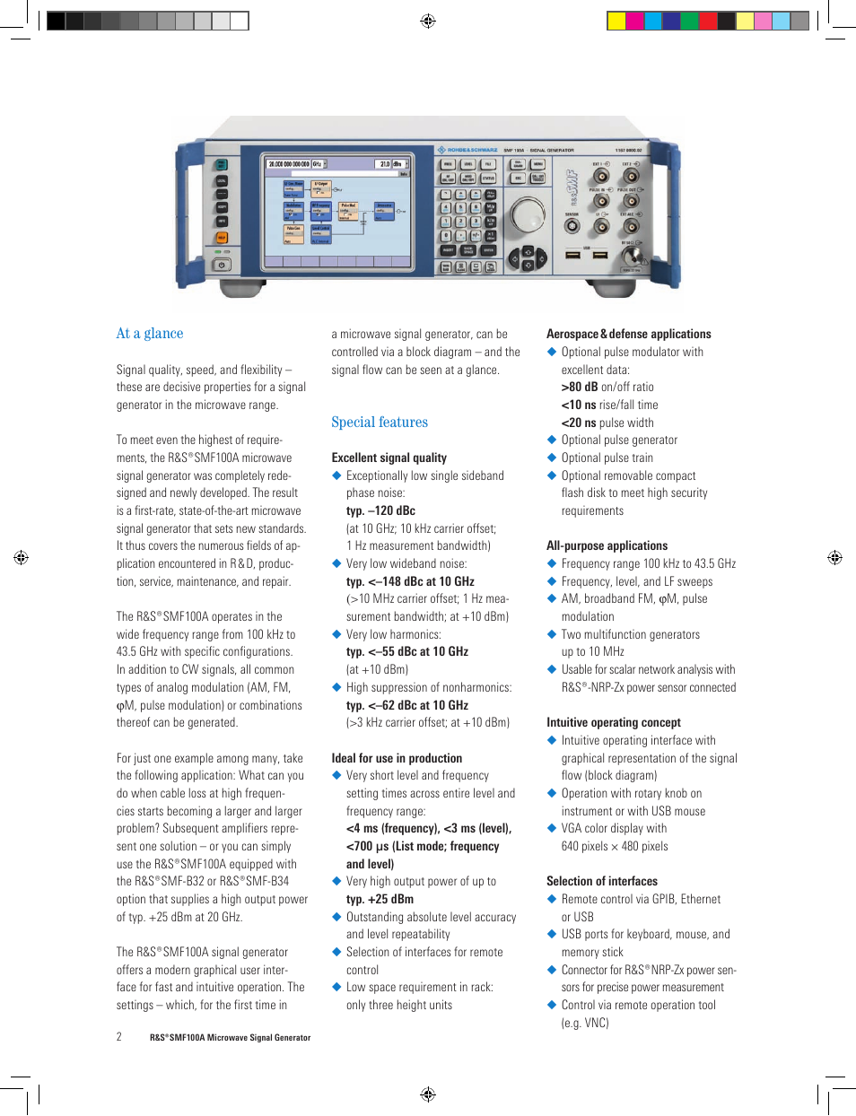 Atec Rohde-Schwarz-SMF100A User Manual | Page 2 / 16