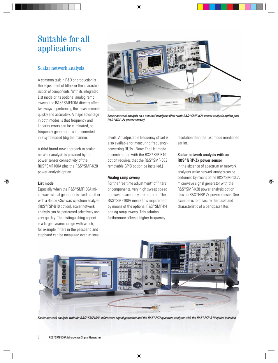 Suitable for all applications | Atec Rohde-Schwarz-SMF100A User Manual | Page 8 / 16