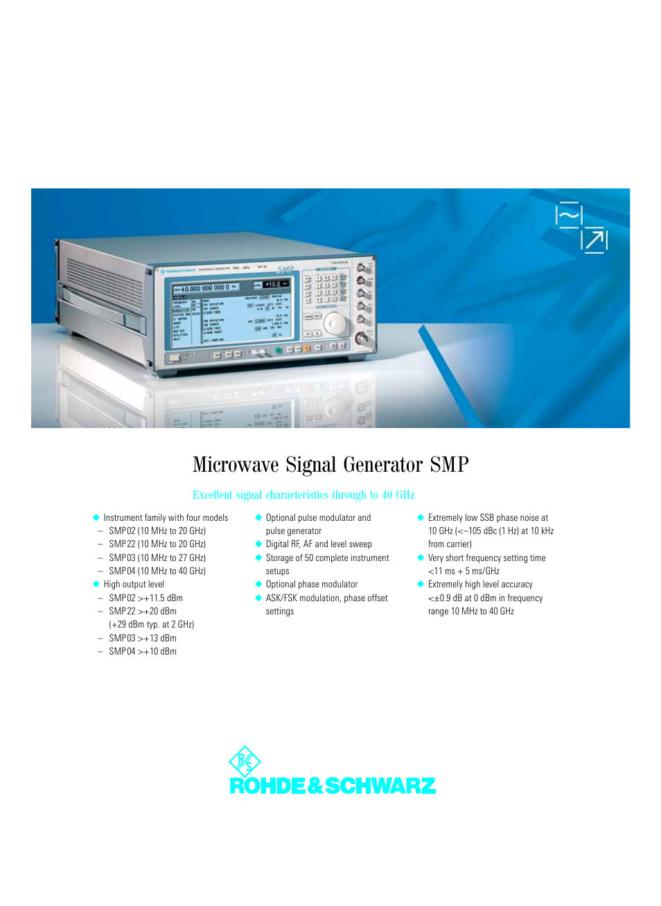 Atec Rohde-Schwarz-SMP Series User Manual | 14 pages