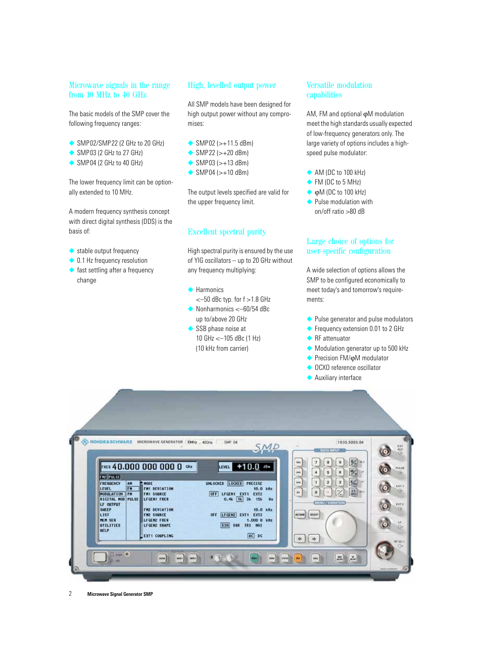 Atec Rohde-Schwarz-SMP Series User Manual | Page 2 / 14