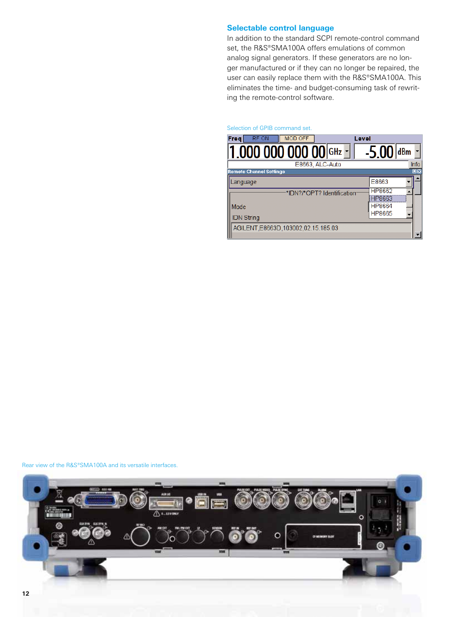 Atec Rohde-Schwarz-SMA100A User Manual | Page 12 / 16