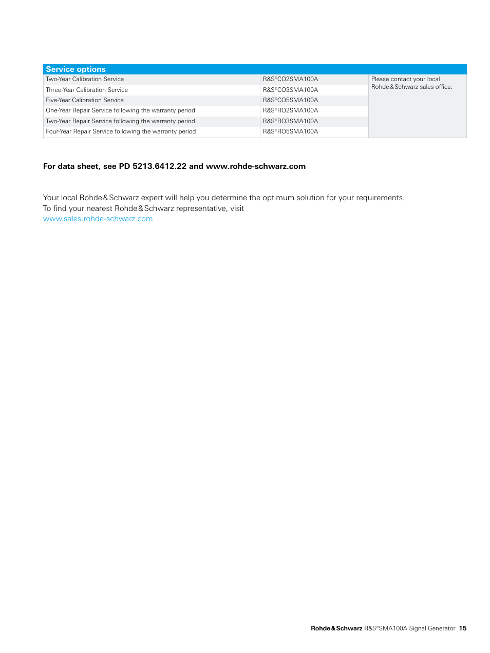 Atec Rohde-Schwarz-SMA100A User Manual | Page 15 / 16