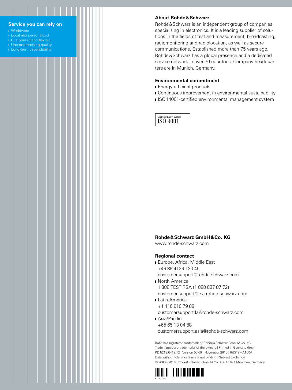 Iso﻿9001 | Atec Rohde-Schwarz-SMA100A User Manual | Page 16 / 16