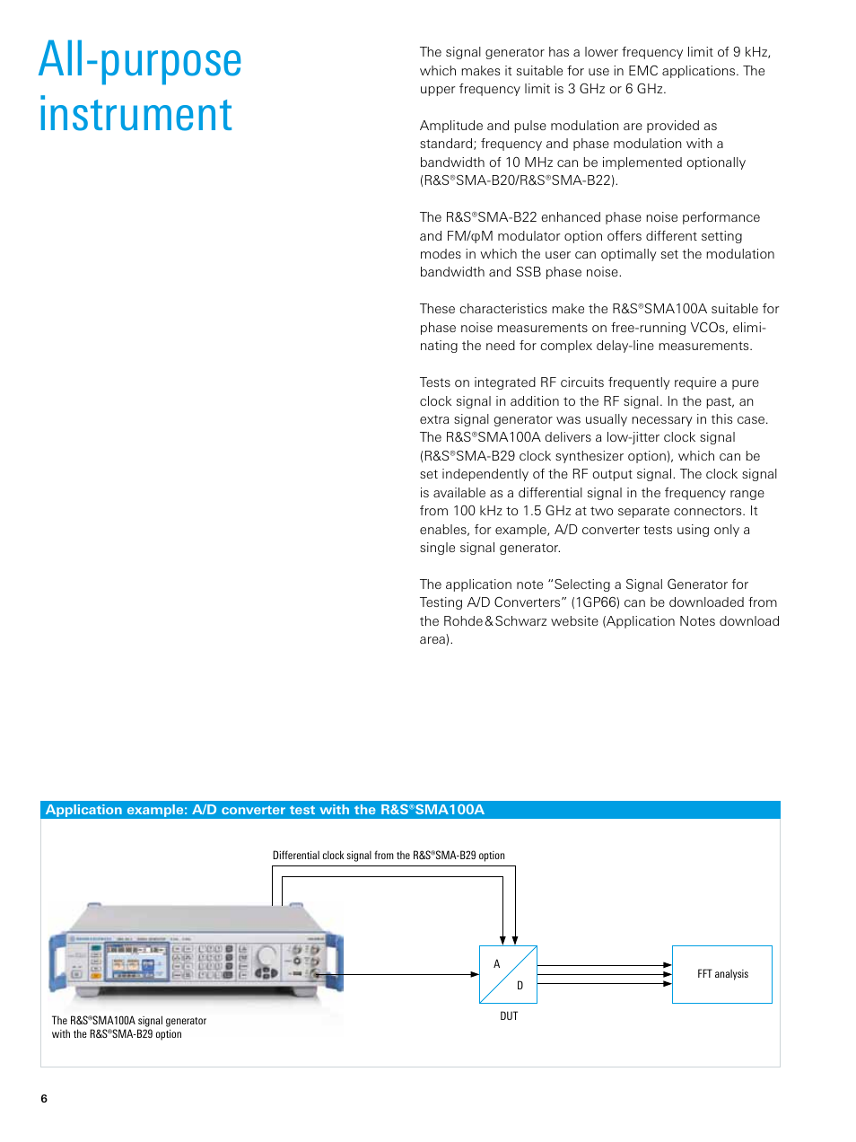 All-purpose﻿ ﻿instrument | Atec Rohde-Schwarz-SMA100A User Manual | Page 6 / 16