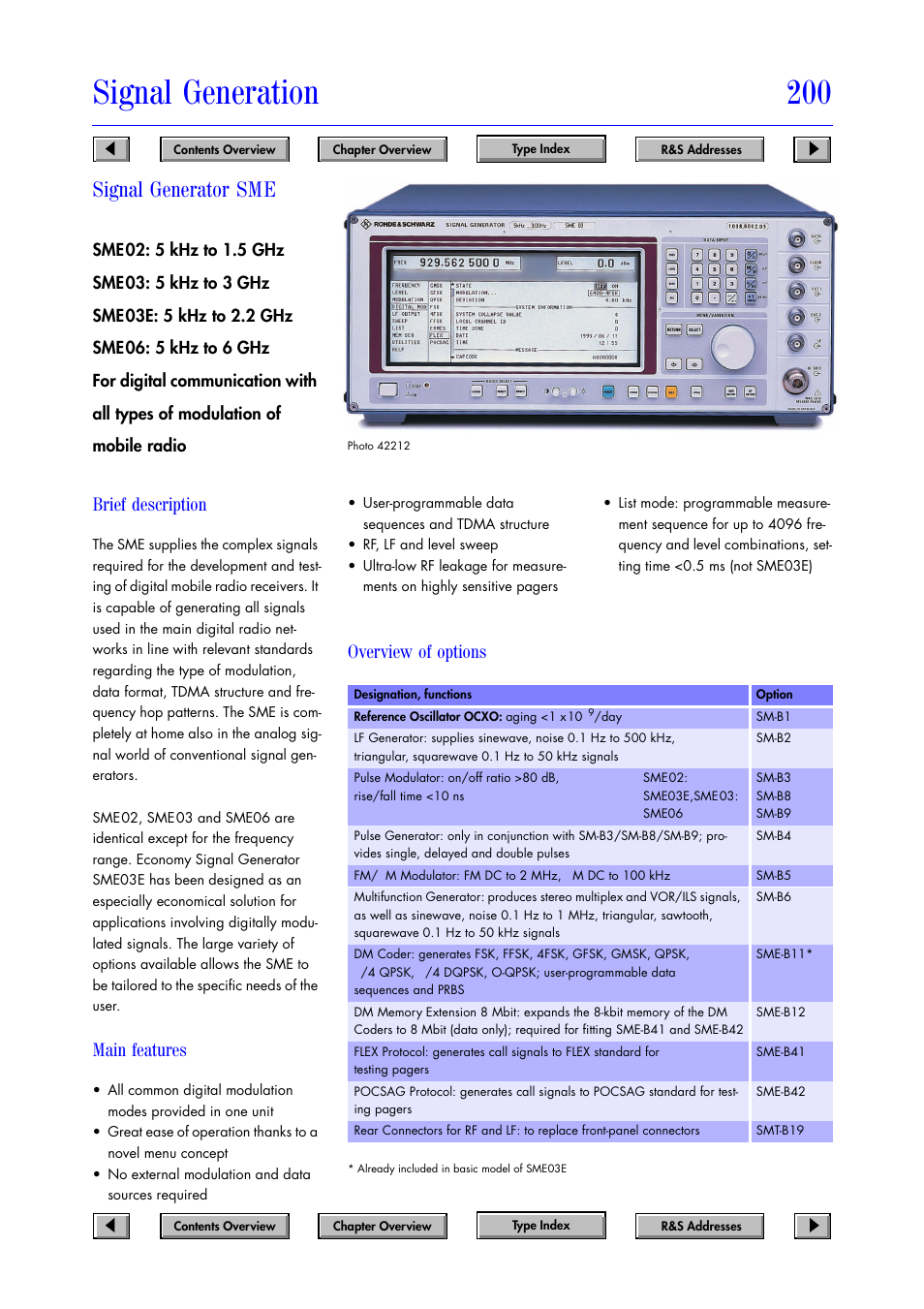 Atec Rohde-Schwarz-SME Series User Manual | 2 pages