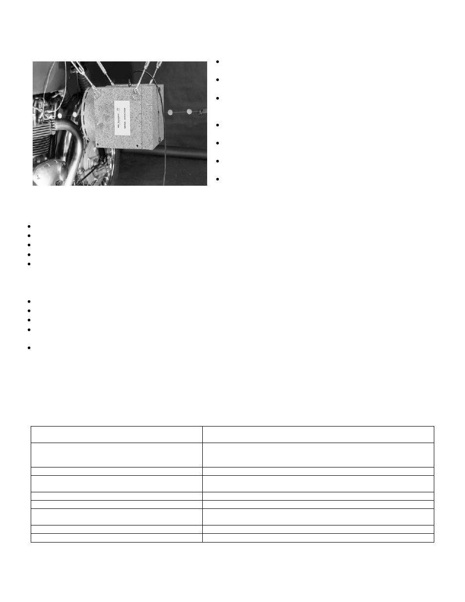 Easy to fixture & setup -- slashes setup time, Accessory kit, Specifications | Atec MB-Dynamics-Modal50A User Manual | Page 2 / 2