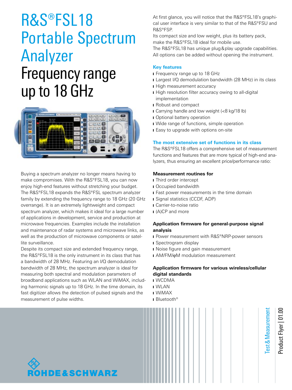 Atec Rohde-Schwarz-FSL18 User Manual | 2 pages