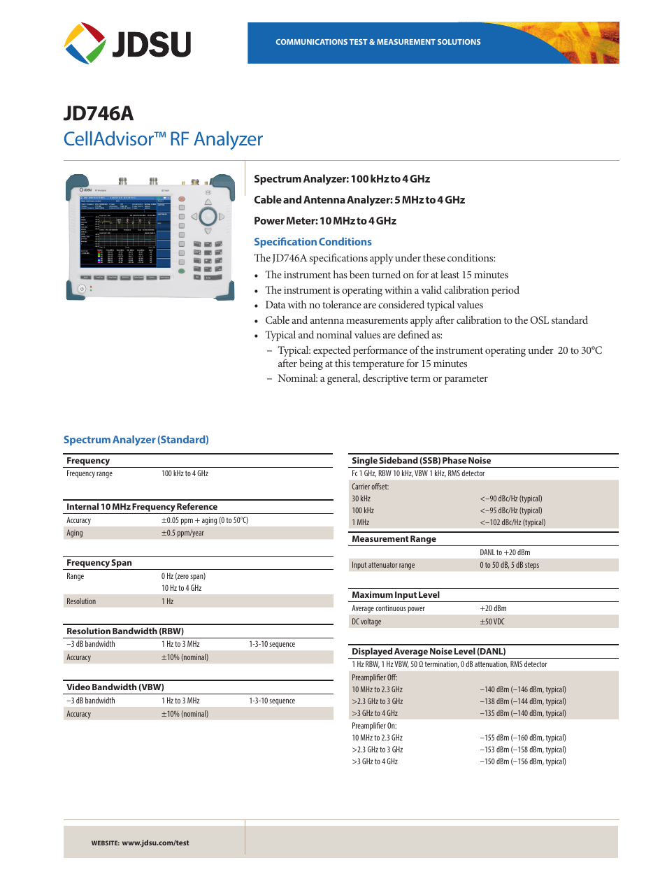 Atec JDSU-JD746A User Manual | 8 pages