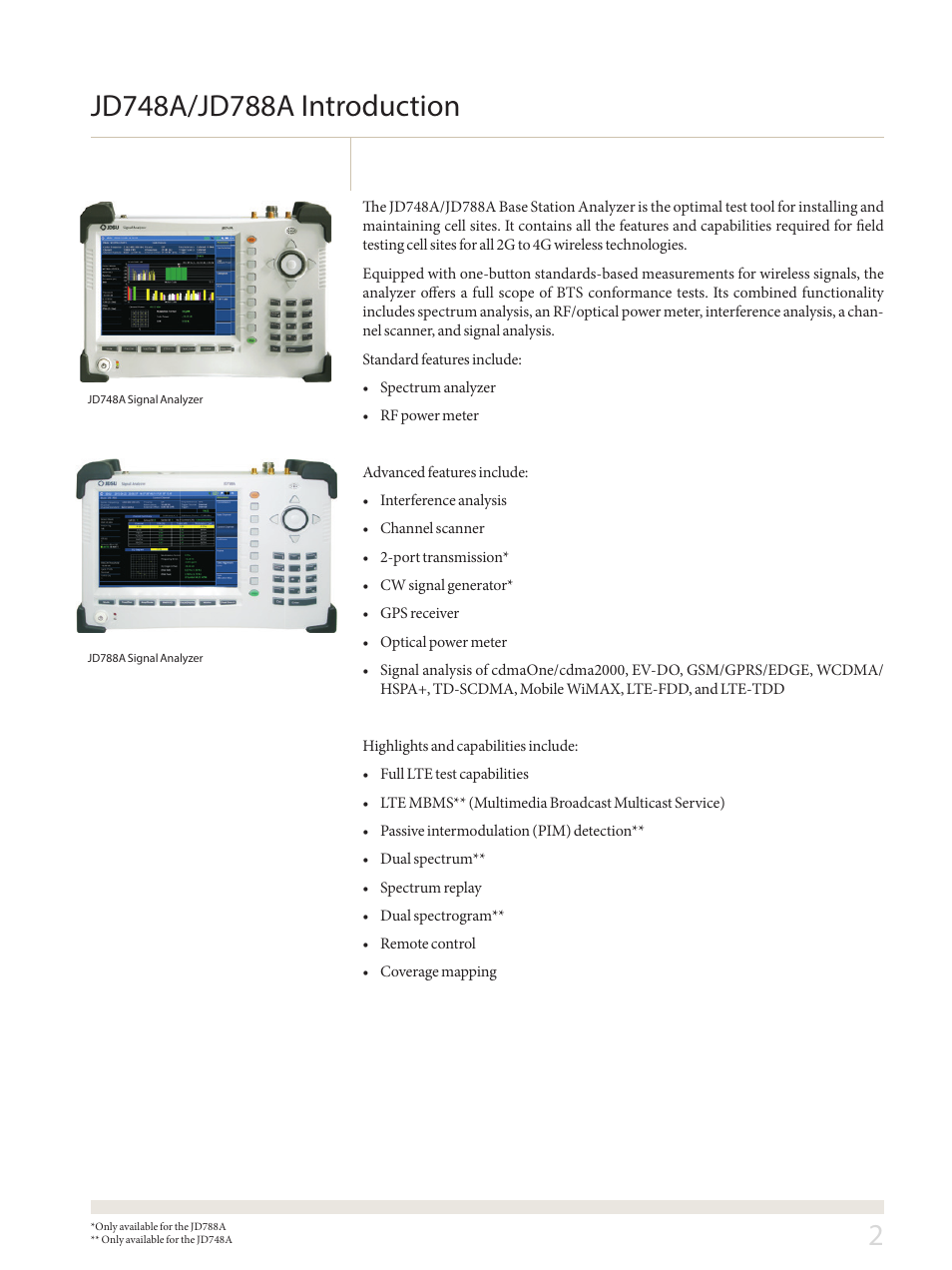 Atec JDSU-JD748A-JD788A User Manual | Page 2 / 24