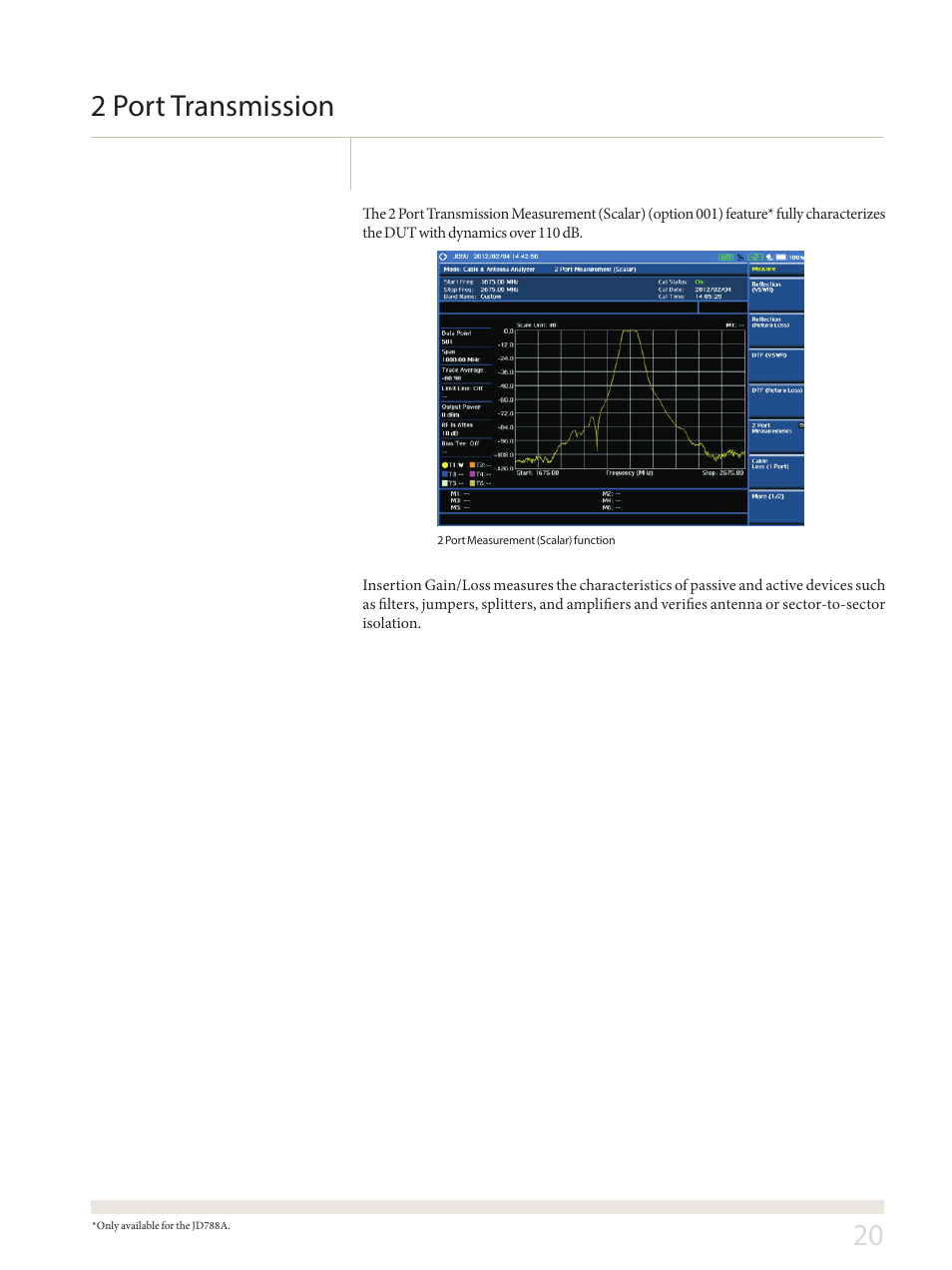 20 2 port transmission | Atec JDSU-JD748A-JD788A User Manual | Page 20 / 24