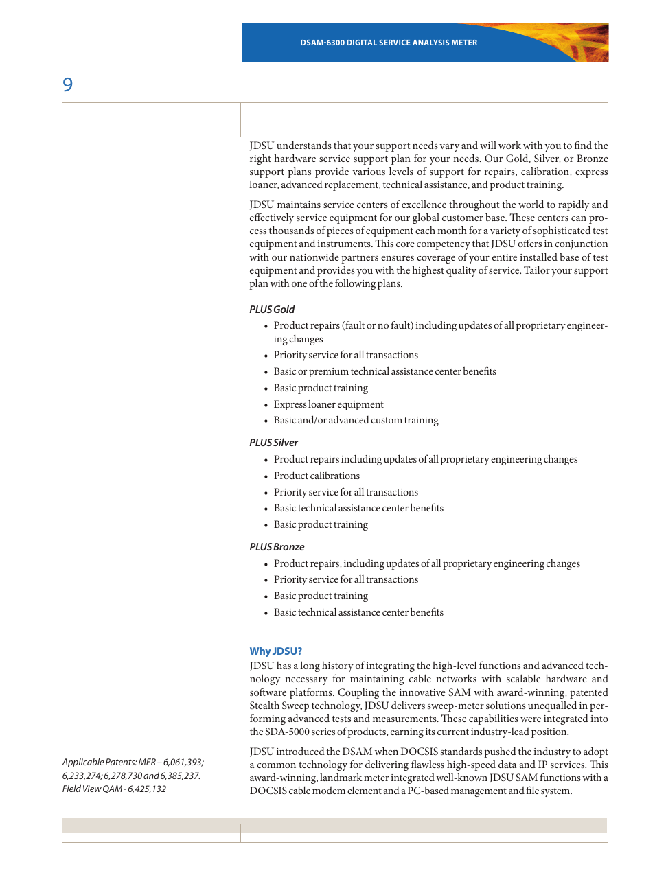 Atec JDSU-DSM-6300 User Manual | Page 9 / 12