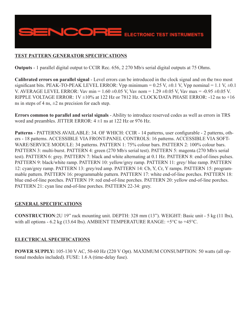 Atec Sencore-S310 User Manual | Page 3 / 3