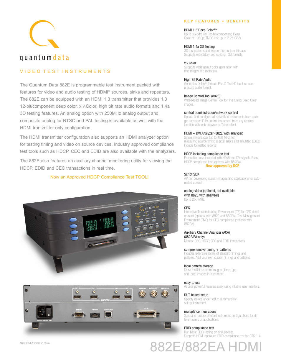 Atec Quantum-Data-882E User Manual | 3 pages