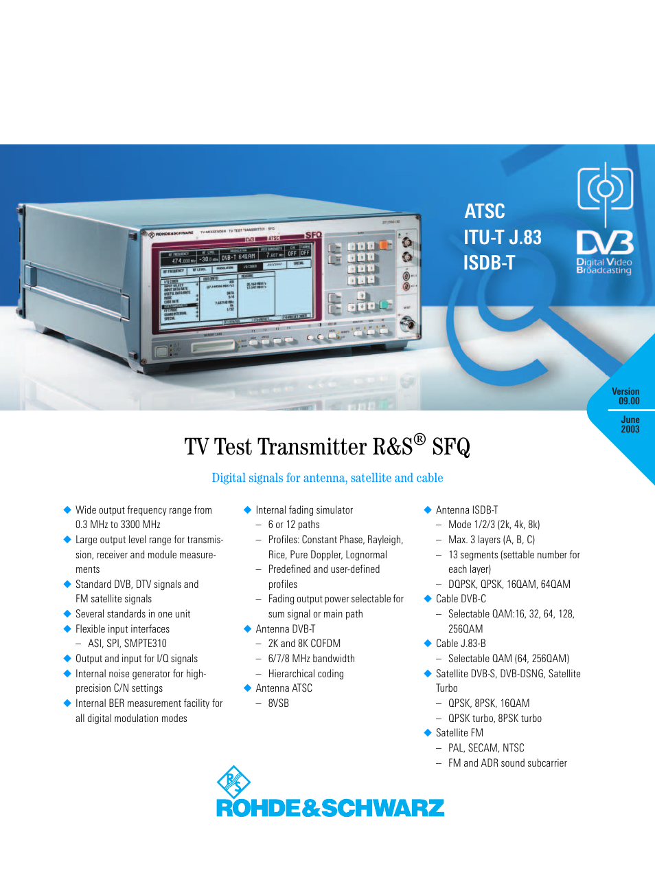 Atec Rohde-Schwarz-SFQ Series User Manual | 20 pages