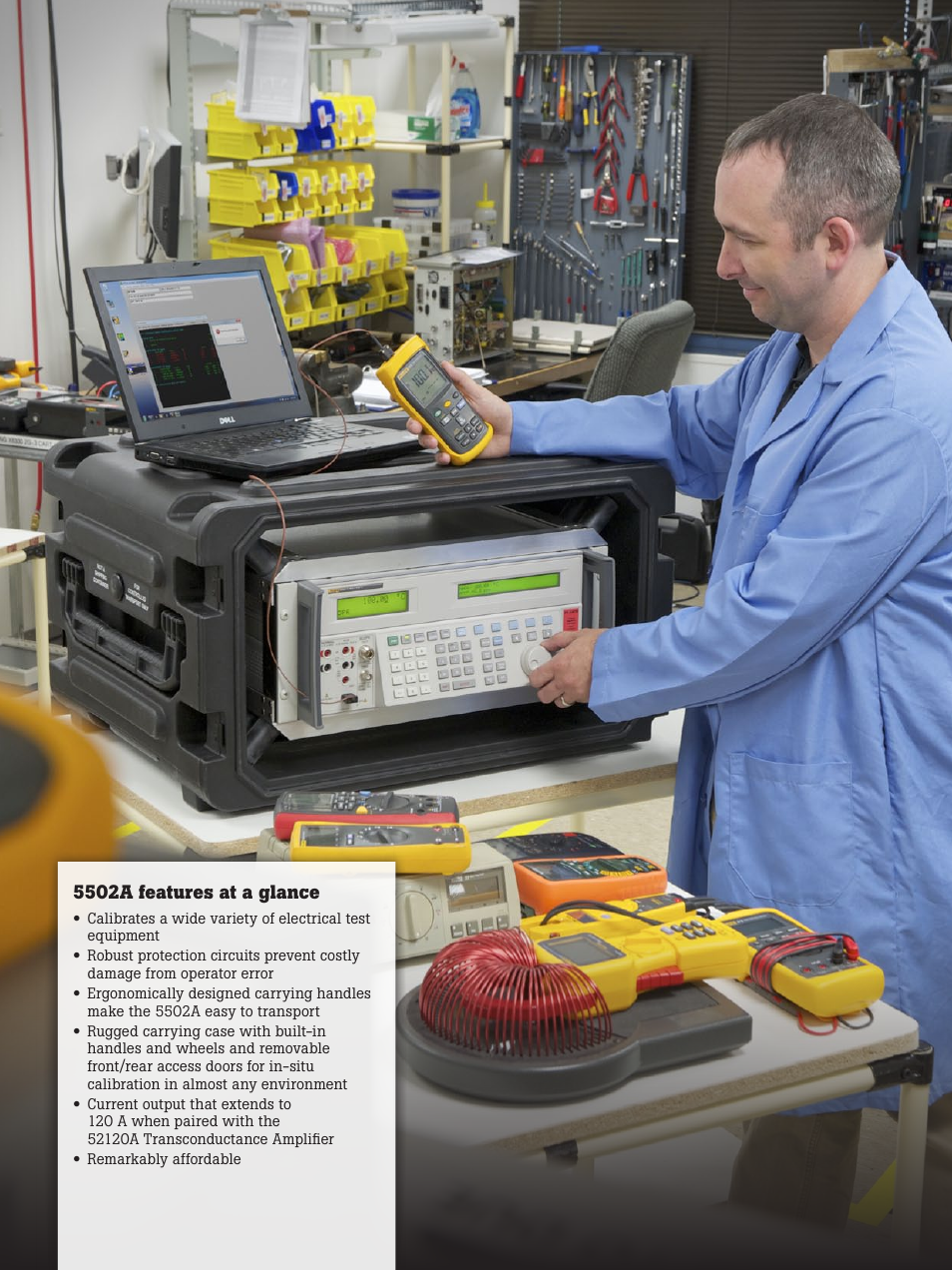 5502a features at a glance | Atec Fluke-5502A User Manual | Page 2 / 8