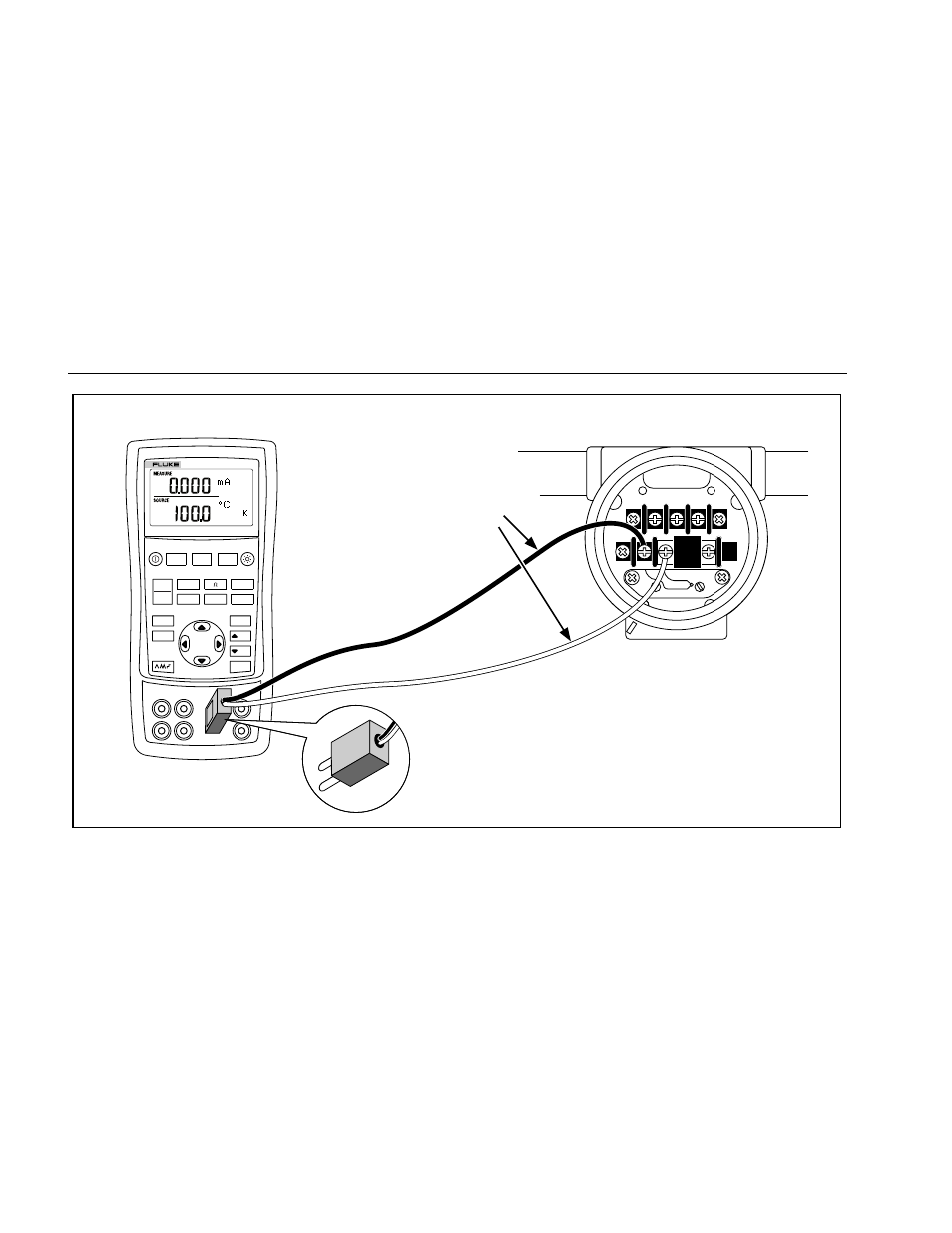 724 users manual, Color depends on type of tc, Tc miniplug | Atec Fluke-724 User Manual | Page 38 / 56