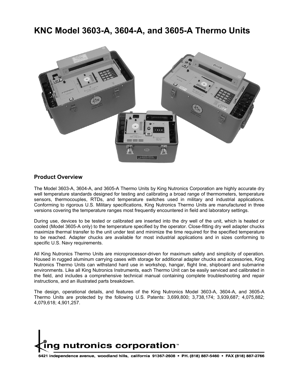 Atec King-Nutronics-3603-3604-3605-A User Manual | 4 pages