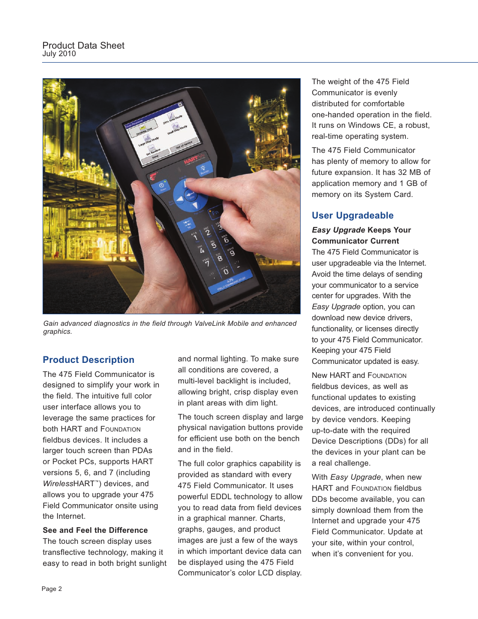 Atec Rosemount-Hart-475 User Manual | Page 2 / 8