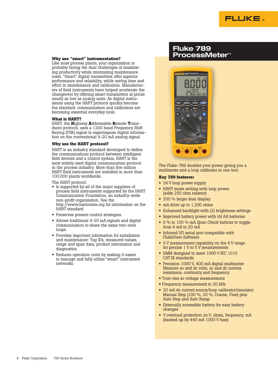 Fluke 789 processmeter | Atec Fluke-750 Series User Manual | Page 6 / 11