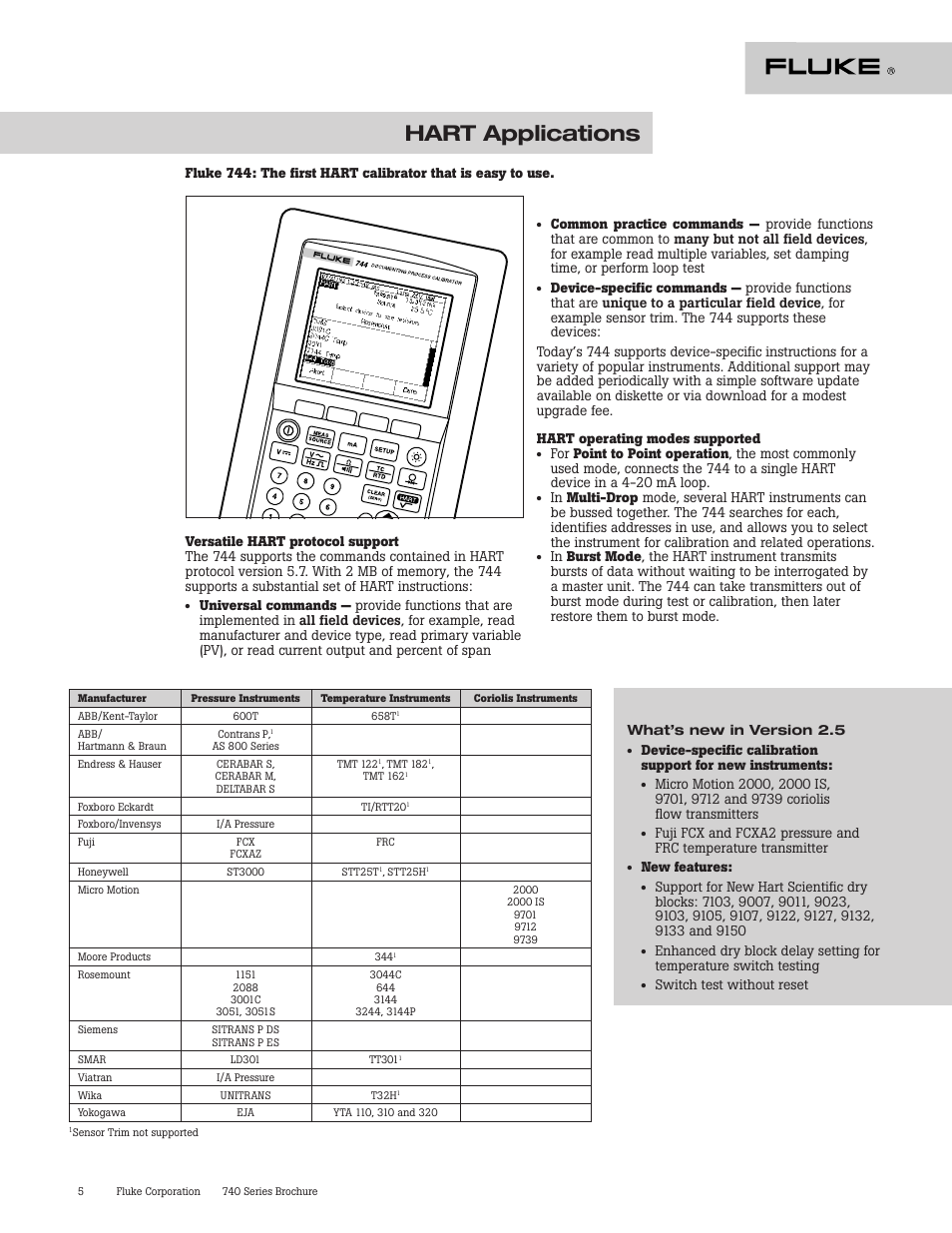 Hart applications | Atec Fluke-740 Series User Manual | Page 5 / 11