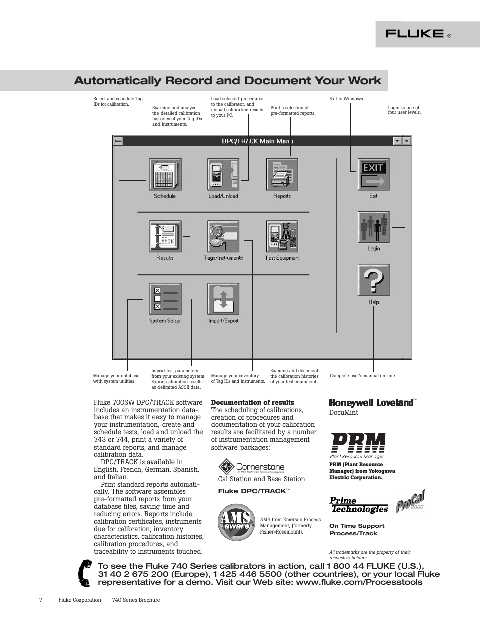 Automatically record and document your work | Atec Fluke-740 Series User Manual | Page 7 / 11