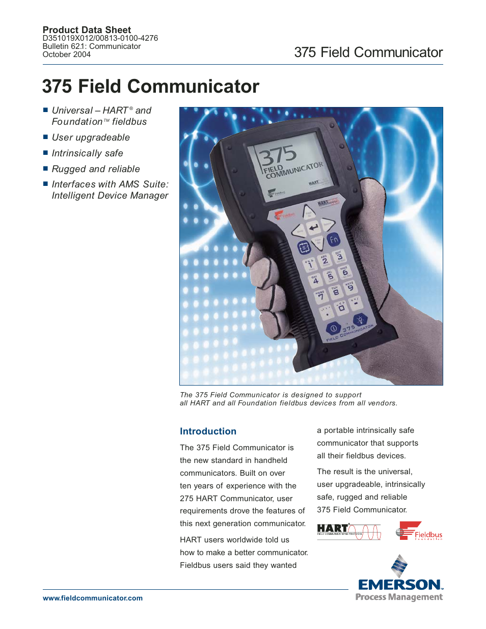 Atec Fisher-Rosemount-HART-375 User Manual | 8 pages