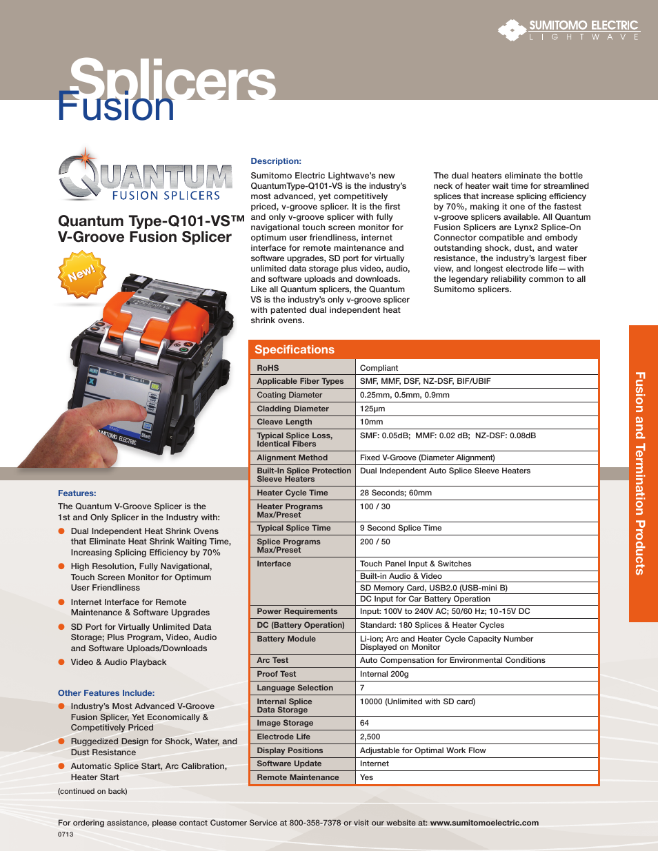 Atec Sumitomo_QuantumTypeQ101-VS User Manual | 2 pages