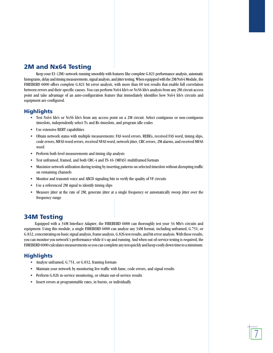 2m and nx64 testing, 34m testing | Atec TTC-6000 User Manual | Page 8 / 14