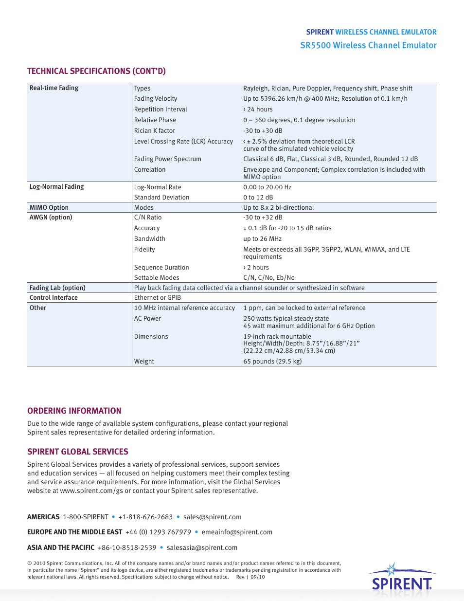 Sr5500 wireless channel emulator | Atec Spirent-SR5500 User Manual | Page 8 / 8