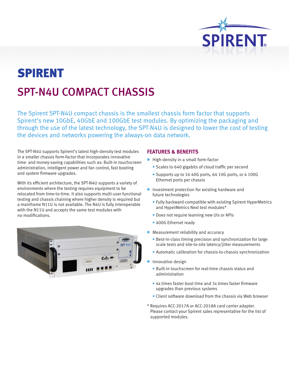 Atec Spirent-N4U User Manual | 2 pages