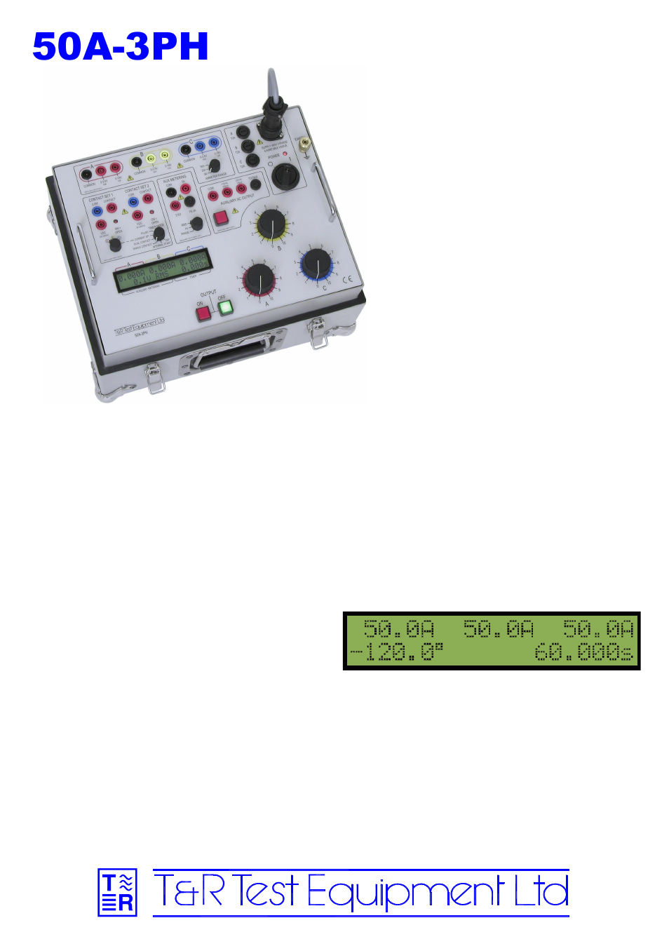Atec T-R-50A-3PH User Manual | 2 pages