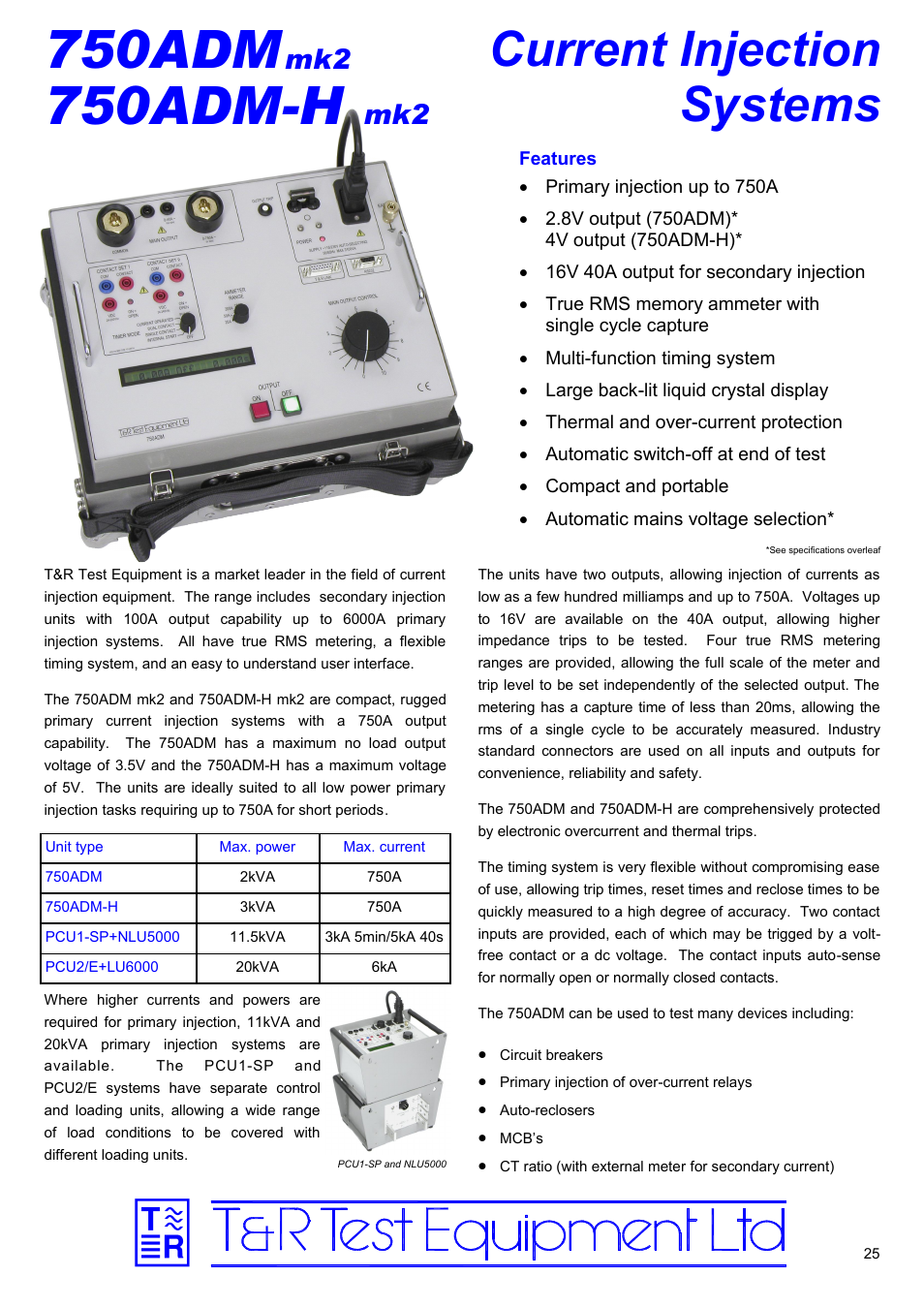 Atec T-R-750ADM User Manual | 2 pages