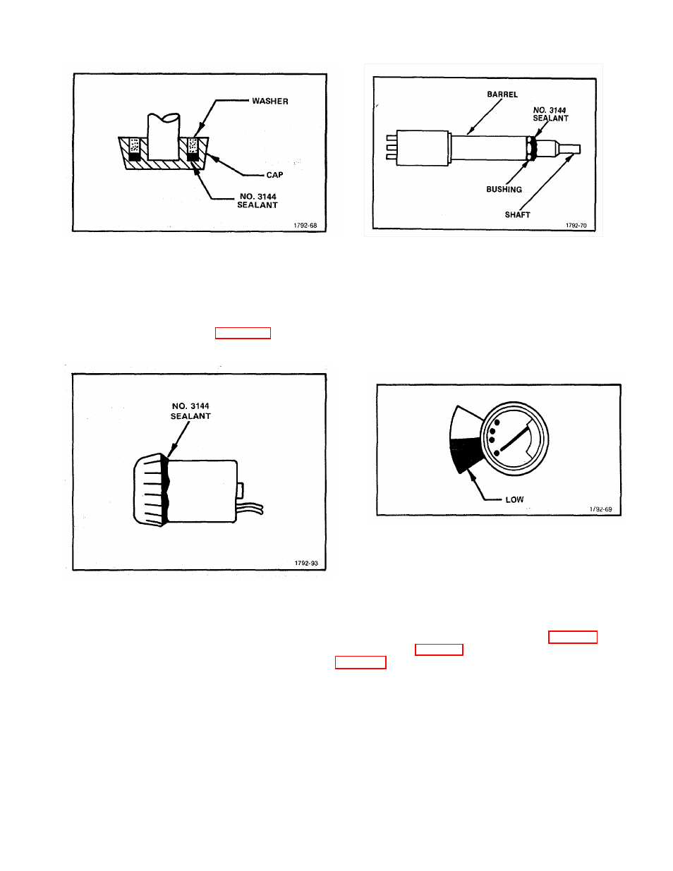 Figure 5-14, Figure 5-16, Figure 5-15 | Figure 5-17, Install fuseholder caps (see fig. 5-14) | Atec Tektronix-1502 User Manual | Page 68 / 137