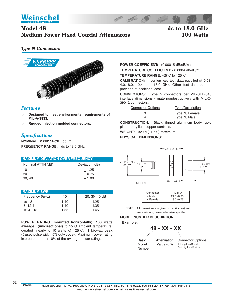 Atec Weinschel-48 User Manual | 1 page