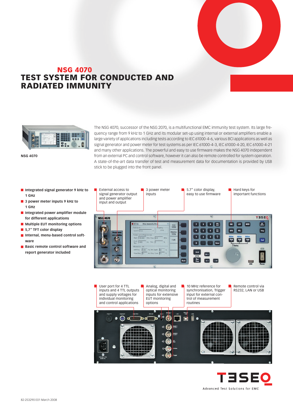 Atec Teseq-Schaffner-NSG4070-75 User Manual | 12 pages