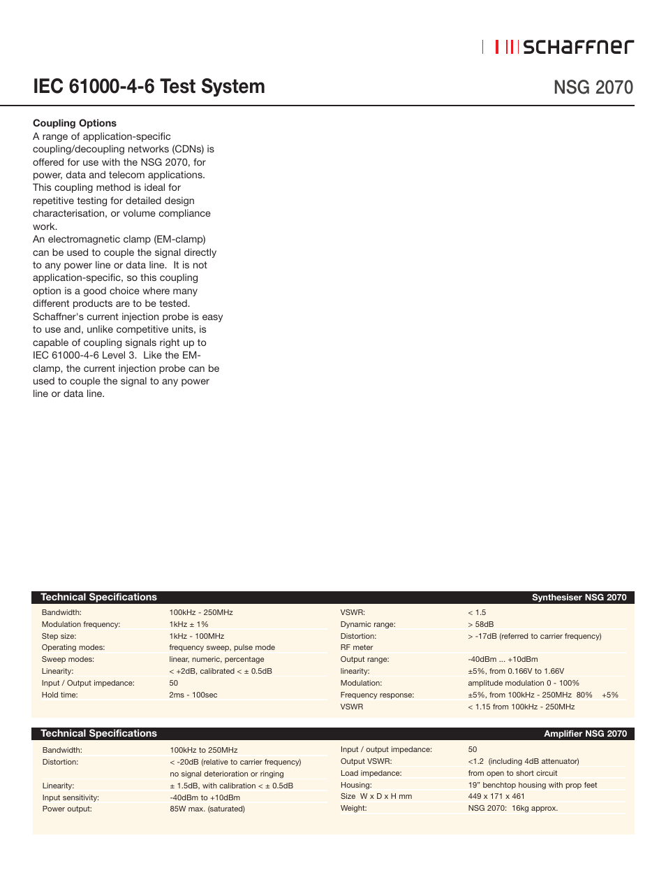 Nsg 2070 | Atec Teseq-Schaffner-NSG2070 User Manual | Page 2 / 4