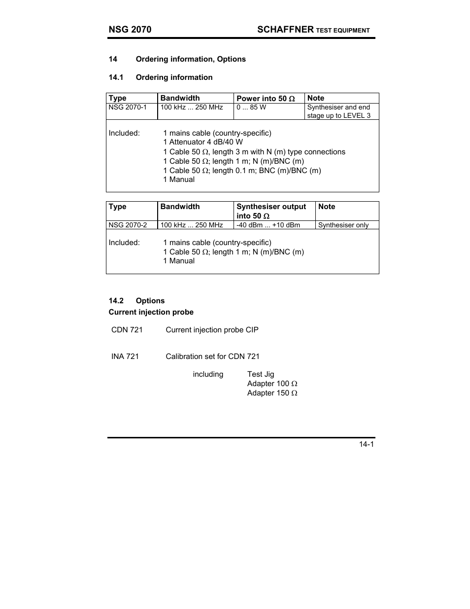 Atec Teseq-Schaffner-NSG2070 User Manual | Page 3 / 4