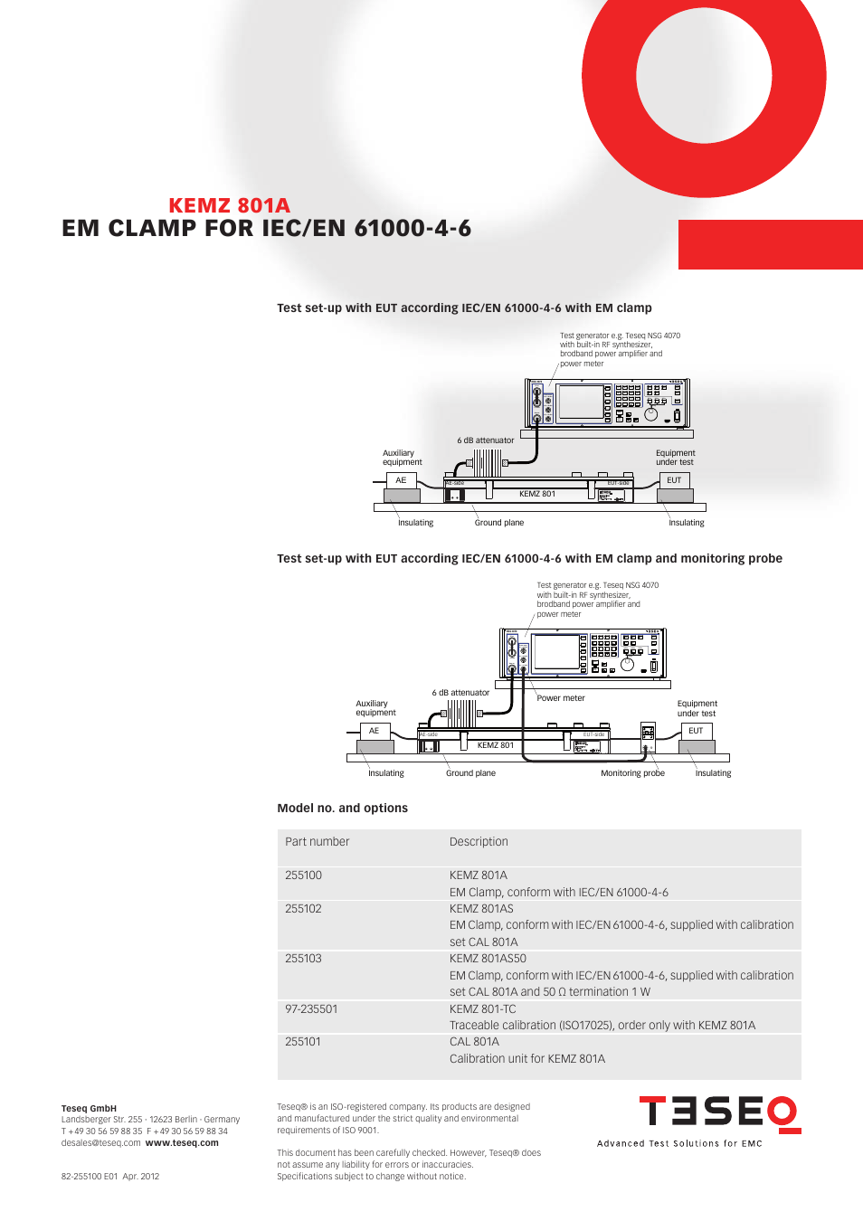 Kemz 801a | Atec Teseq-KEMZ-801A User Manual | Page 3 / 3