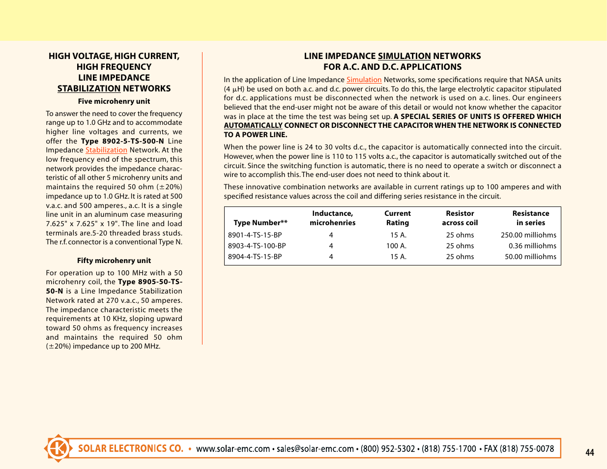 Atec Solar-Electronics-LISN-Simulation Networks User Manual | Page 2 / 2