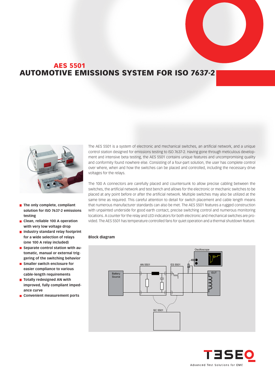 Atec Teseq-AES_5501 User Manual | 4 pages